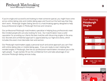 Tablet Screenshot of pittsburghmatchmakingservice.com